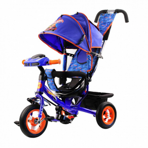 Детский трехколесный велосипед Hot Wheels Trike HH7 надувные колеса 10/8(синий)