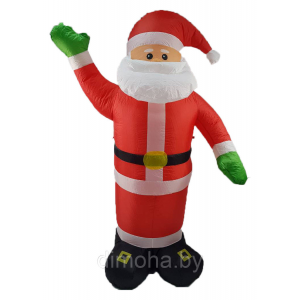 Надувная фигура Дед Мороз с электронасосом (240 см, светится) арт.HS815A-240