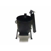 Металлическая Печь для казана с трубой 