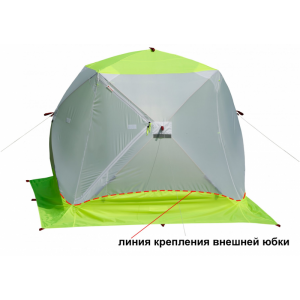 Зимняя палатка Лотос Куб 3 Компакт ЭКО (210х210х180см),арт 17056