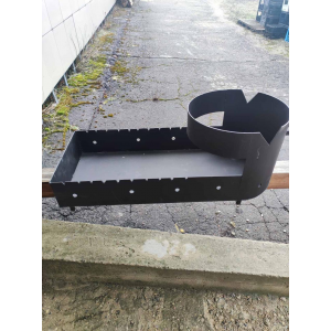 Мангал с печью и узбекский казан на 12 литров  (88х35х70+13)+набор шампуров в ПОДАРОК