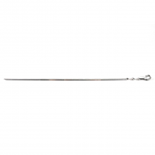 Шампур угловой 610х10 мм, толщина 1 мм, нерж. сталь/200/