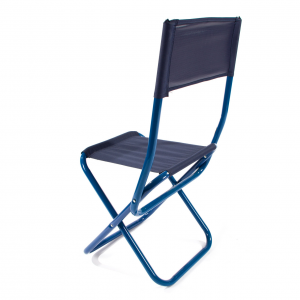 Стул туристический складной со спинкой СЛЕДОПЫТ (42х49х94), цв. т. синий, арт. PF-FOR-S05