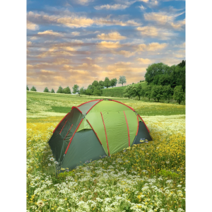 4-хместная 2-хкомнатная туристическая палатка MirCamping, 430х215х170, арт. 1002-4