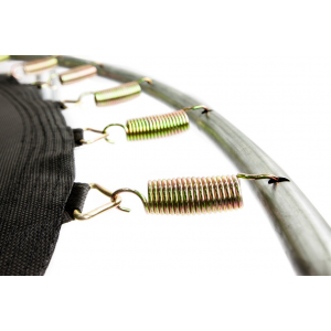 Батут Atlas Sport 374 см (12ft) с внутренней сеткой и лестницей BLUE