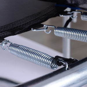 Батут Atlas Sport 374 см (12ft) с внутренней сеткой и лестницей BLUE