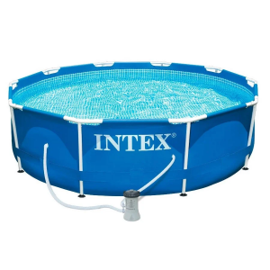 Каркасный бассейн Intex для дачи 28202 Metal Frame 305x76+фильтр-насос 2000 л/ч