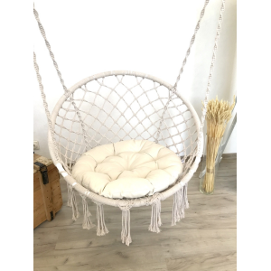 Гамак кресло плетеное каркасное с подушкой