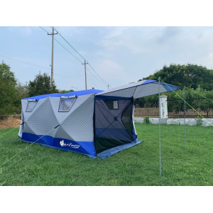 Трехслойная палатка куб ,мобильная баня для зимней рыбалки 400х200х170  Mircamping  2023 Трехслойная палатка куб ,мобильная баня для зимней рыбалки 400х200х170  Mircamping  2023