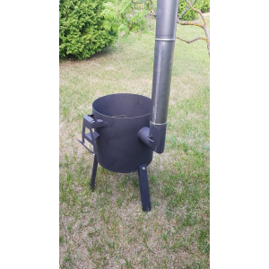 Набор печь следопыт  и казан на 8 л + Шумовка и половник в подарок