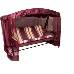 Садовые качели Olsa Палермо Премиум с832, 266x144x186 см, 3-местные, раскладные, с москитной сеткой