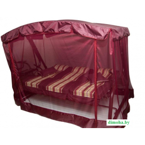 Садовые качели Olsa Палермо Премиум с832, 266x144x186 см, 3-местные, раскладные, с москитной сеткой