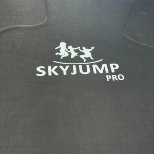 Батут SKYJUMP MASTER green 312 cм  с защитной сеткой и лестницей