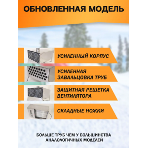 Теплообменник для палатки MANKO на 32 трубы в сумке и трубами (3 шт.)