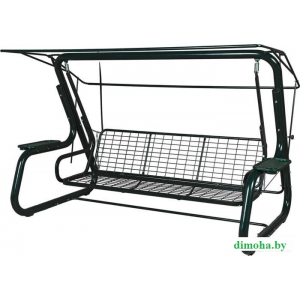 Садовые качели LetoLux Нирвана Premium 76 (Зелёный) 4-местные, до 740 кг, 286х176х172 см