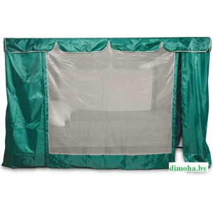 Садовые качели LetoLux Нирвана Premium 76 (Зелёный) 4-местные, до 740 кг, 286х176х172 см