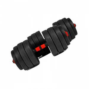 Набор композитных гантелей AMETIST 40 кг с соединительным грифом