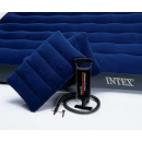 Надувной матрас Intex (усиленный) (64765) 152х203х25 с ручным насосом и подушками