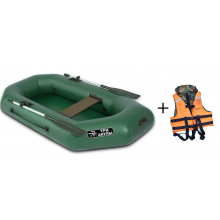 Лодка ПВХ «ТРИ АКУЛЫ» LTA 200, одноместная (200х100х29))+жилет в подарок!