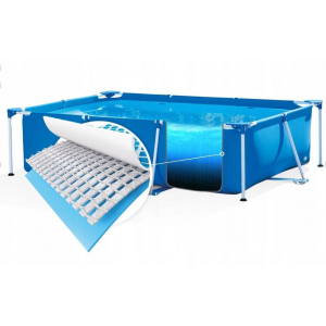 Каркасный прямоугольный бассейн Интекс для дачи 28270 Rectangular Frame Pool 220x150x60