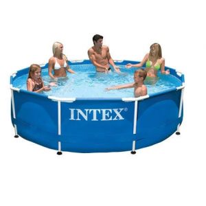 Каркасный бассейн Intex 305×76см с фильтр-насосом 1250 л/ч, тентом и альгитинн, арт. 28202 в наборе