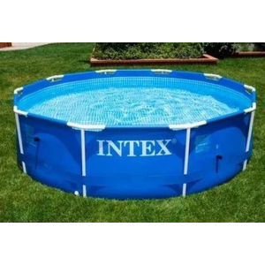 Набор!!! Каркасный бассейн Intex 366х76см, с тентом и альгитинн, арт. 28210 в наборе