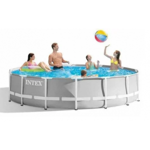Набор!!! Каркасный бассейн Intex 305x76см с фильтр-насосом 1250 л/ч, тентом и альгитинн, арт. 26702 в наборе