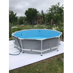 Набор!!! Каркасный бассейн Intex 366х76см, с тентом и альгитинн, арт. 26710 в наборе