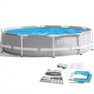 Каркасный бассейн Intex для дачи 26700 Prism Frame Pool 305x76 УЦЕНКА