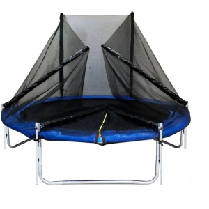 Батут Funfit (фанфит) PRO 252 см (УСИЛЕННЫЙ) с лестницей и длинными СКЛАДНЫМИ стойками