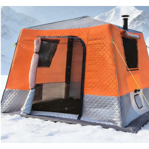 Надувная  зимняя палатка трехслойная для рыбалки Mircamping 2025 (240х240х205см)