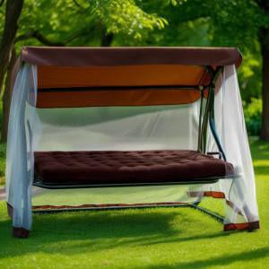 Качели садовые ПИК Лючия 004 Шоколад + матрас ШОКОЛАД  211 х154,3х160