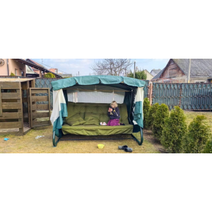 Садовые качели Olsa (Ольса) Саванна c1451, 266х144х186 см, с москитной сеткой