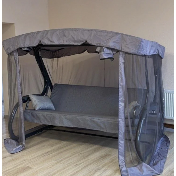 Качели садовые Мобеком Секвойя (серый) 230х143х160 см