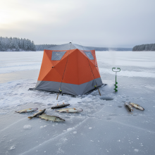 Палатка зимняя куб трехслойная Mircamping (240х240х205см), арт .MIR-2017А