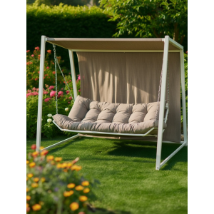 Садовые качели ПИК Монако 001 + москитная сетка, 210х165х191