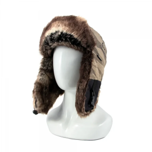 Шапка-ушанка СЛЕДОПЫТ RANGER, мембрана/полиэстер/хлопок, шиншилла, цв. камуфляж, р-р XL